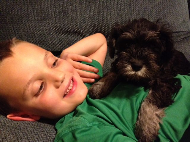 Courtney and Puppy